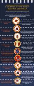 9 Common Myths about Bedbugs Debunked Infograph