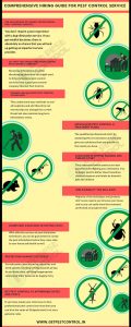 hiring guide for pest control infographs